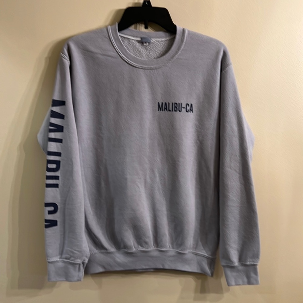 Brandy Melville John Galt,  gray Malibu-Ca sweatshirt  Size S. Preowned